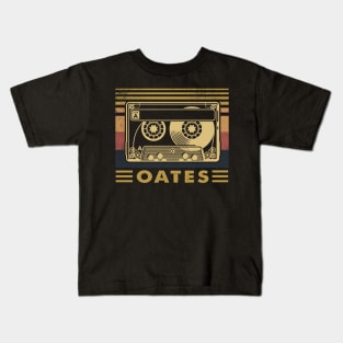 Flowers Oates Graphic Proud Name 70s 80s 90s Vintage Styles Kids T-Shirt